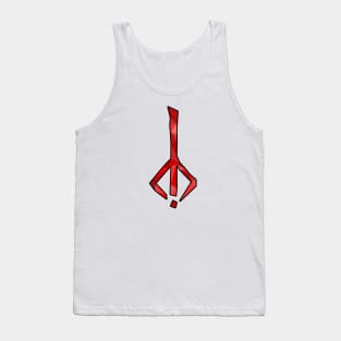 Bloodborne - Hunter Rune (Polygonal with black outline) Tank Top